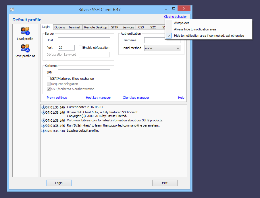 bitvise ssh client 7.42